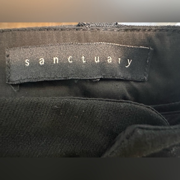 SANCTUARY The Intern Zip Fly Viscose Blend Skinny Fit Ankle Crop Pants - Picture 5 of 8